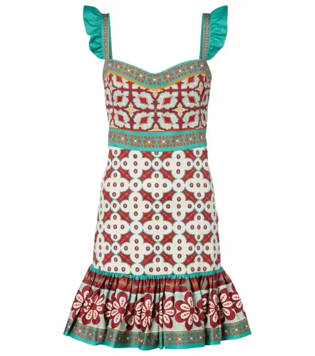 La DoubleJ Mini Gingerbread printed minidress