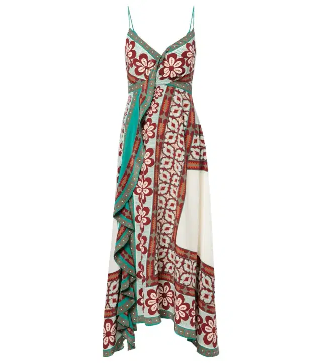 La DoubleJ Turn Around silk crêpe de chine maxi dress