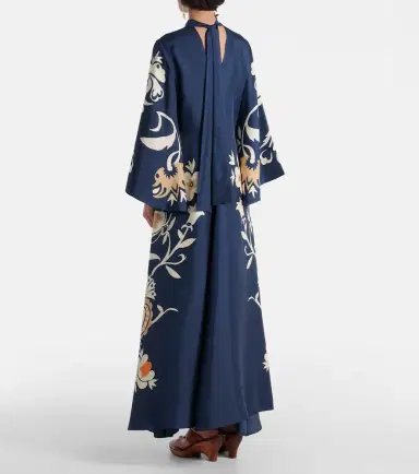 La DoubleJ Magnifico floral silk twill maxi dress | Thumbnail 2 La DoubleJ Magnifico floral silk twill maxi dress | Thumbnail 2