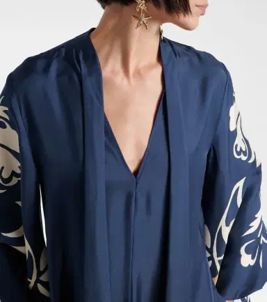 La DoubleJ Magnifico floral silk twill maxi dress | Thumbnail 3 La DoubleJ Magnifico floral silk twill maxi dress | Thumbnail 3
