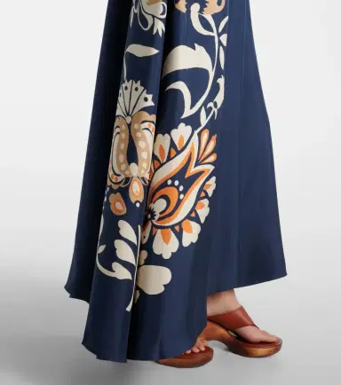 La DoubleJ Magnifico floral silk twill maxi dress | Thumbnail 4 La DoubleJ Magnifico floral silk twill maxi dress | Thumbnail 4