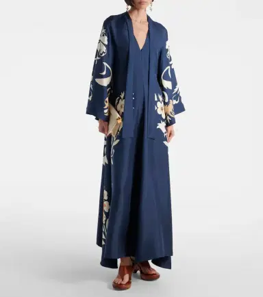 La DoubleJ Magnifico floral silk twill maxi dress | Thumbnail 6 La DoubleJ Magnifico floral silk twill maxi dress | Thumbnail 6