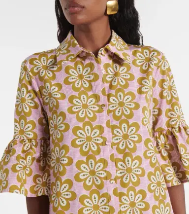 La DoubleJ Choux floral cotton poplin shirt dress | Thumbnail 5