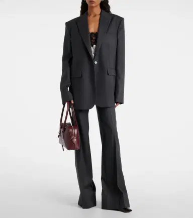 Stella McCartney Wool flannel wide-leg pants | Thumbnail 2