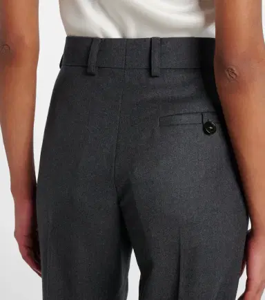 Stella McCartney Wool flannel wide-leg pants | Thumbnail 3