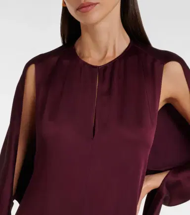 Stella McCartney Cutout satin gown | Thumbnail 3