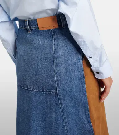 Stella McCartney Denim midi skirt | Thumbnail 3