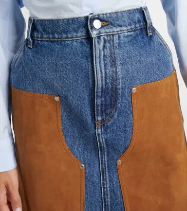 Stella McCartney Denim midi skirt | Thumbnail 5