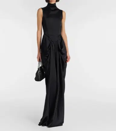 Stella McCartney Draped satin gown | Thumbnail 6