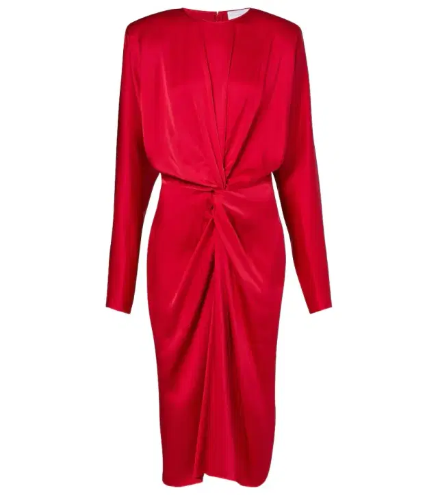 Stella McCartney Twist satin midi dress