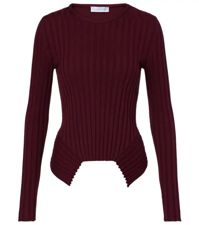 Stella McCartney Ribbed-knit cotton top