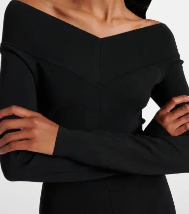 Stella McCartney Off-shoulder jersey midi dress | Thumbnail 4