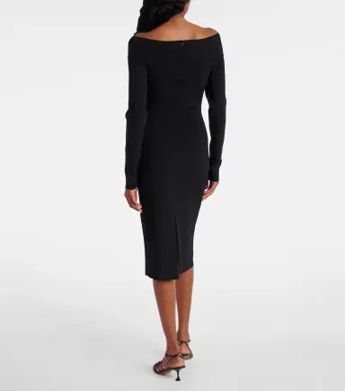 Stella McCartney Off-shoulder jersey midi dress | Thumbnail 5
