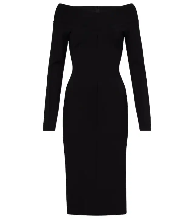 Stella McCartney Off-shoulder jersey midi dress