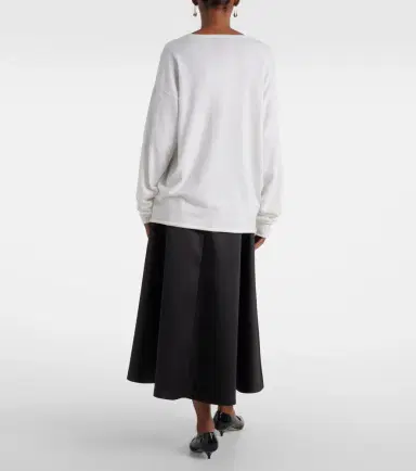 Extreme Cashmere N°347 Aries cotton and cashmere T-shirt | Thumbnail 2