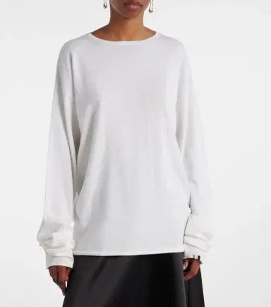 Extreme Cashmere N°347 Aries cotton and cashmere T-shirt | Thumbnail 4