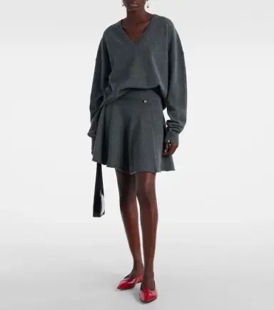 Extreme Cashmere N°379 Girl cashmere-blend miniskirt | Thumbnail 3