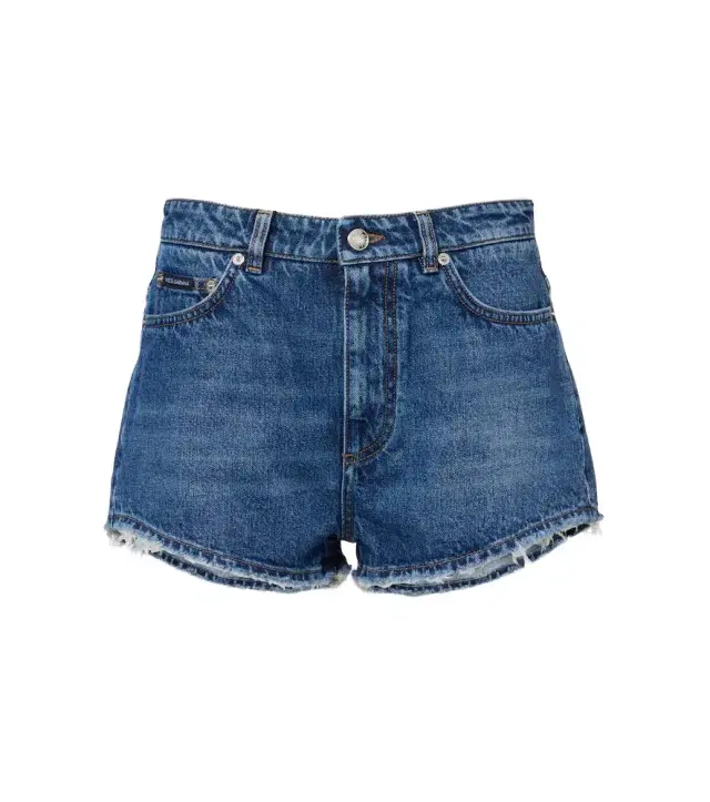 Dolce & Gabbana Frayed denim shorts