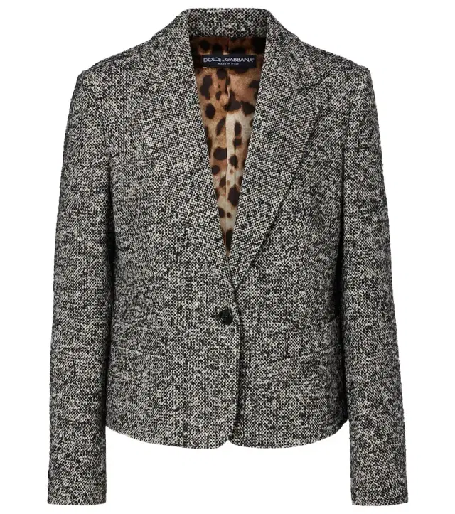 Dolce & Gabbana Wool, silk, and alpaca-blend jacket