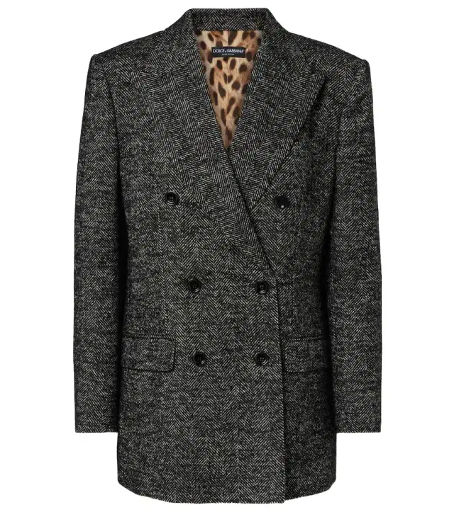 Dolce & Gabbana Double-breasted wool-blend jacket
