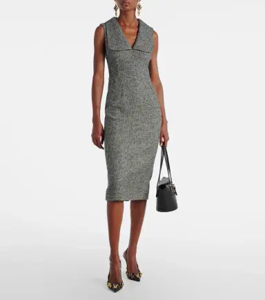 Dolce & Gabbana Wool-blend midi dress | Thumbnail 2
