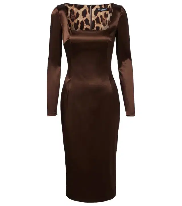 Dolce & Gabbana Satin midi dress