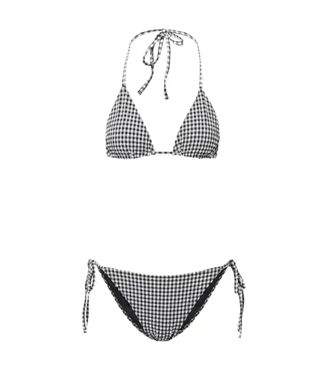 Sabrina gingham seersucker bikini