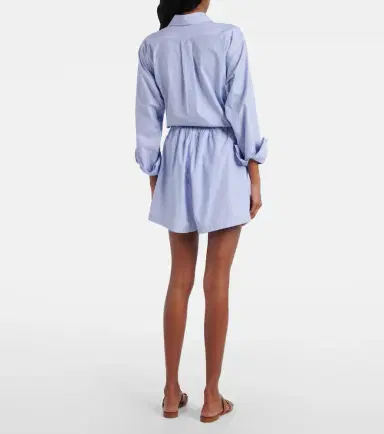 Hunza G Striped cotton poplin shorts | Thumbnail 4