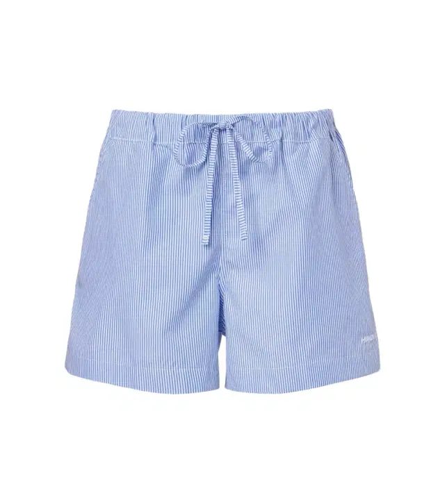 Hunza G Striped cotton poplin shorts