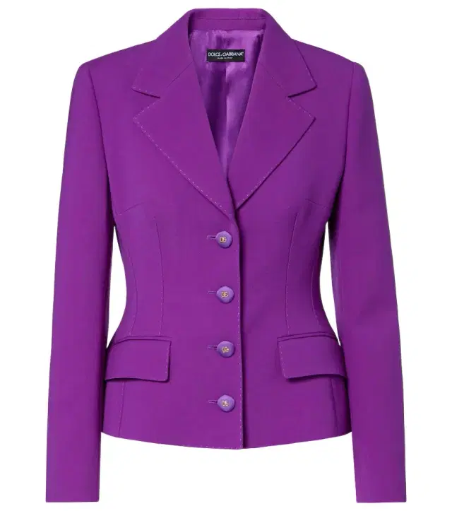 Dolce & Gabbana Virgin wool crêpe blazer