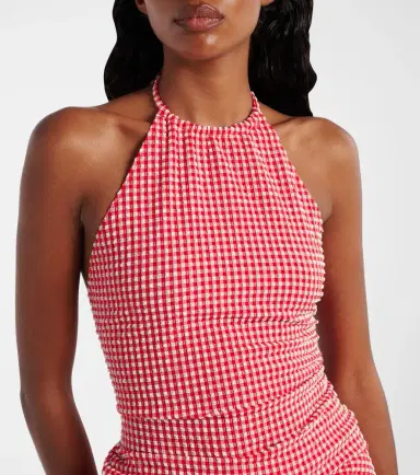 Hunza G Gingham seersucker top | Thumbnail 2