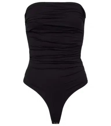 AGOLDE Gwyneth ruched open-back bodysuit | Thumbnail 1 AGOLDE Gwyneth ruched open-back bodysuit | Thumbnail 1