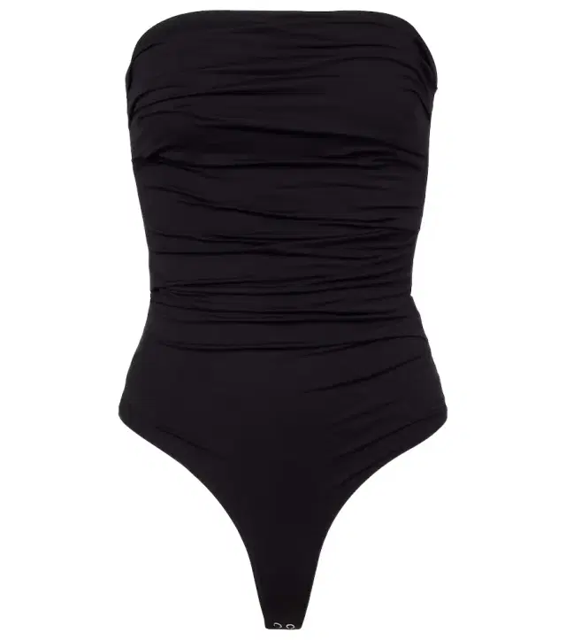 Agolde Gwyneth ruched open-back bodysuit