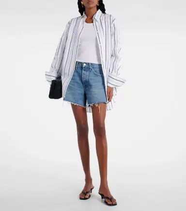 AGOLDE Parker denim shorts | Thumbnail 3