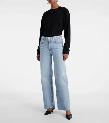 AGOLDE Harper high-rise wide-leg jeans | Thumbnail 3