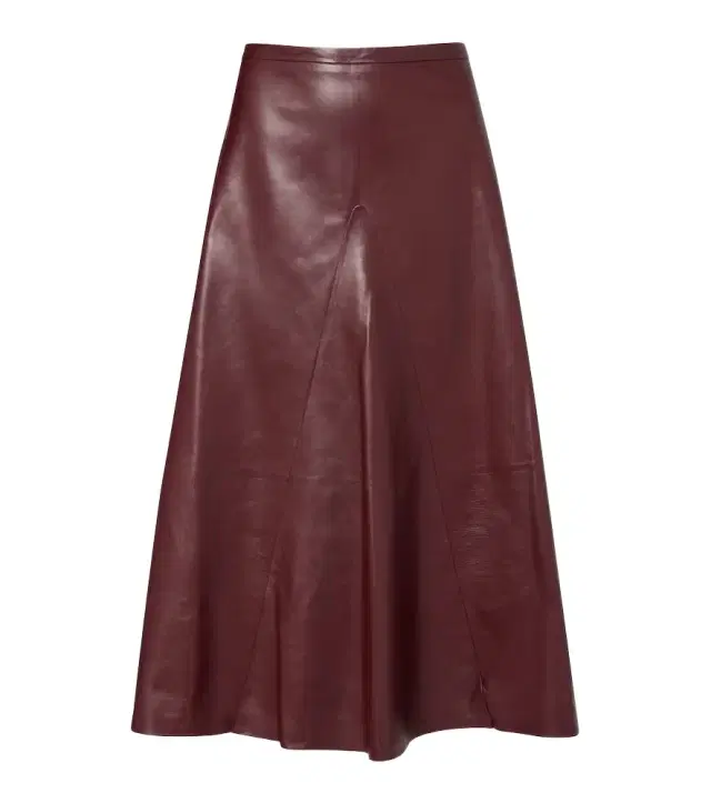 Fforme Leather midi skirt