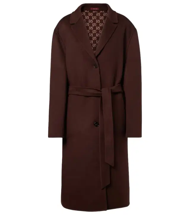 Reversible wool coat