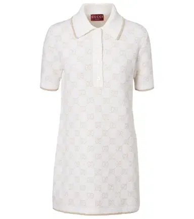 Gucci GG wool-blend polo minidress | Thumbnail 1