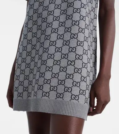 Gucci GG wool-blend polo dress | Thumbnail 3 Gucci GG wool-blend polo dress | Thumbnail 3