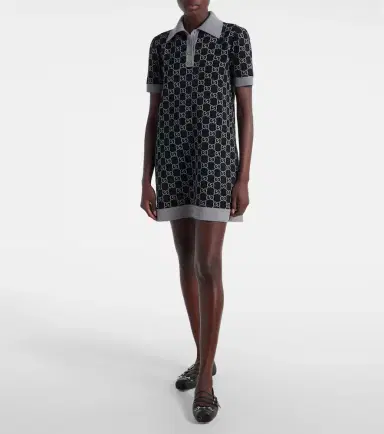 Gucci GG wool-blend polo dress | Thumbnail 6 Gucci GG wool-blend polo dress | Thumbnail 6