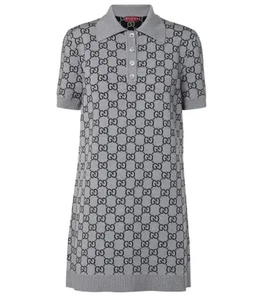 Gucci GG wool-blend polo dress | Thumbnail 1 Gucci GG wool-blend polo dress | Thumbnail 1