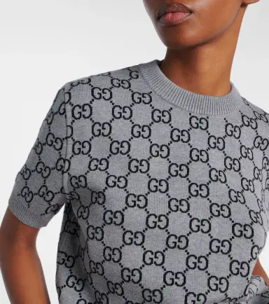 Gucci GG reversible wool-blend top | Thumbnail 3