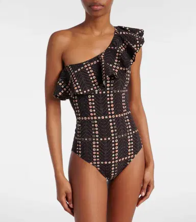 Marant Étoile Siciliyage ruffled one-shoulder swimsuit | Thumbnail 4
