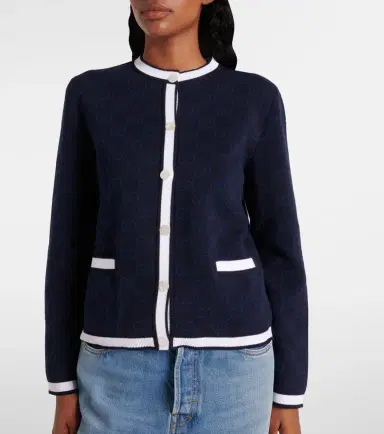 Gucci GG cotton intarsia cardigan | Thumbnail 6