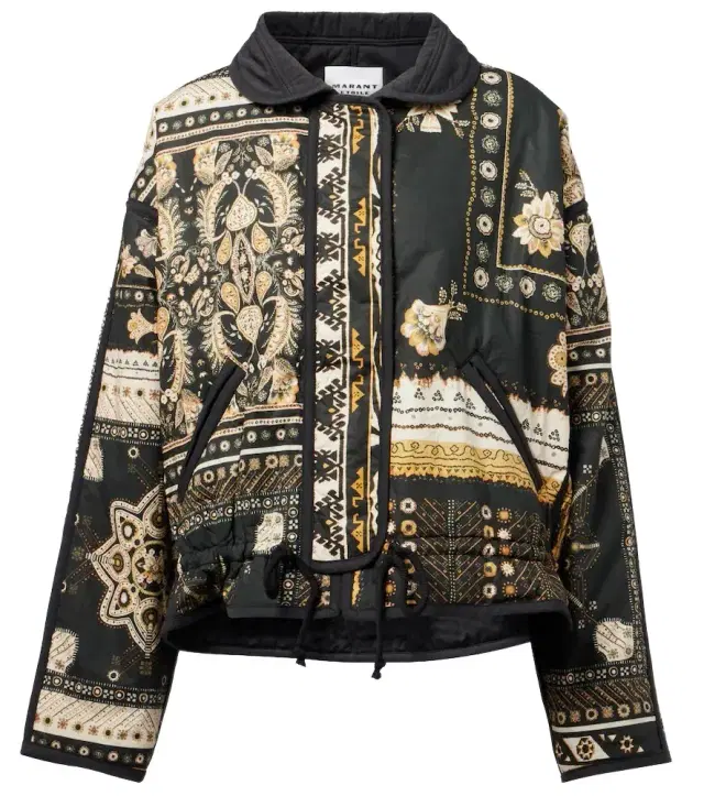 Marant Étoile Granger printed cotton bomber jacket