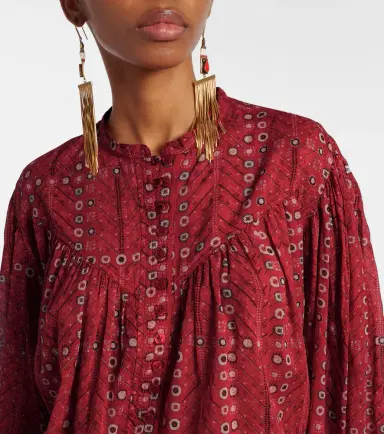 Marant Étoile Salika printed cotton blouse | Thumbnail 2