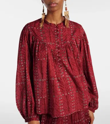 Marant Étoile Salika printed cotton blouse | Thumbnail 3