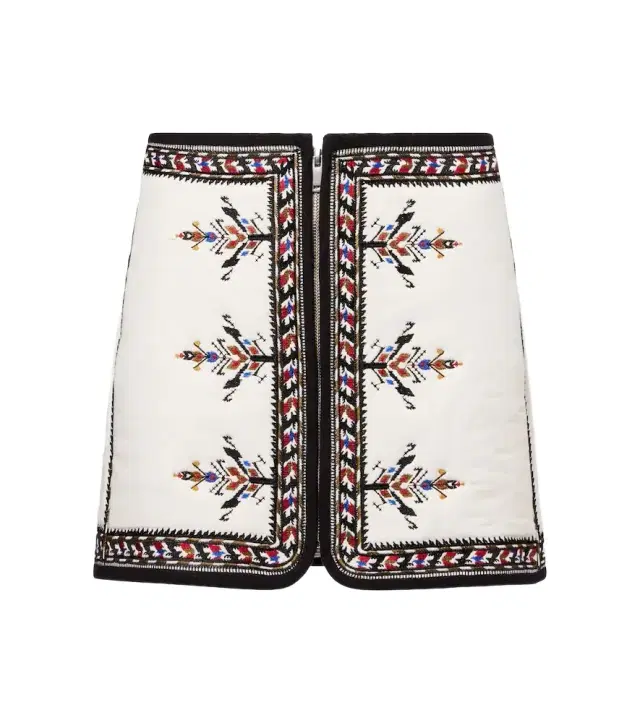 Marant Étoile Zeria embroidered cotton miniskirt