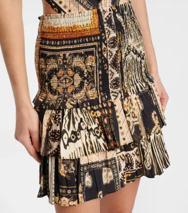 Marant Étoile Naomi shirred printed cotton miniskirt | Thumbnail 2 Marant Étoile Naomi shirred printed cotton miniskirt | Thumbnail 2