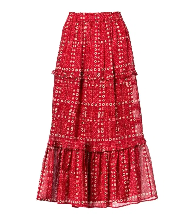 Marant Étoile Diya printed cotton maxi skirt